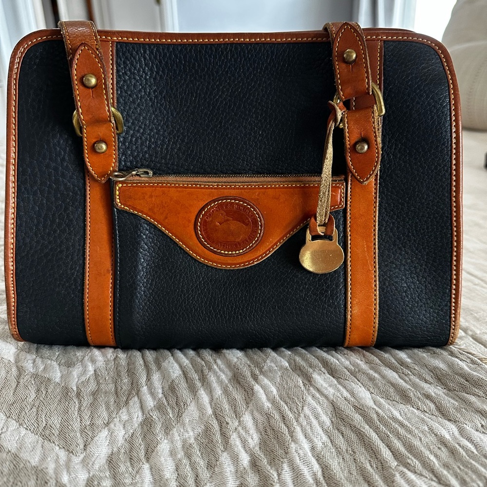 Vintage Dooney and Burke Pebbled Leather Shoulder Bag